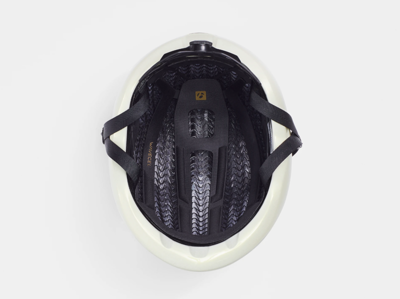 Bontrager XXX WaveCel LTD Cycling Helmet in Pearl/Gold Medium-3